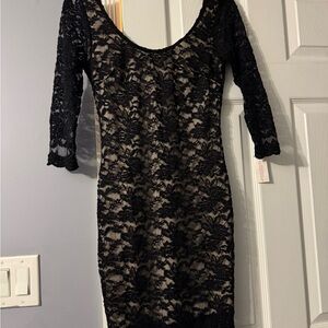 Elegant Black Lace Dress